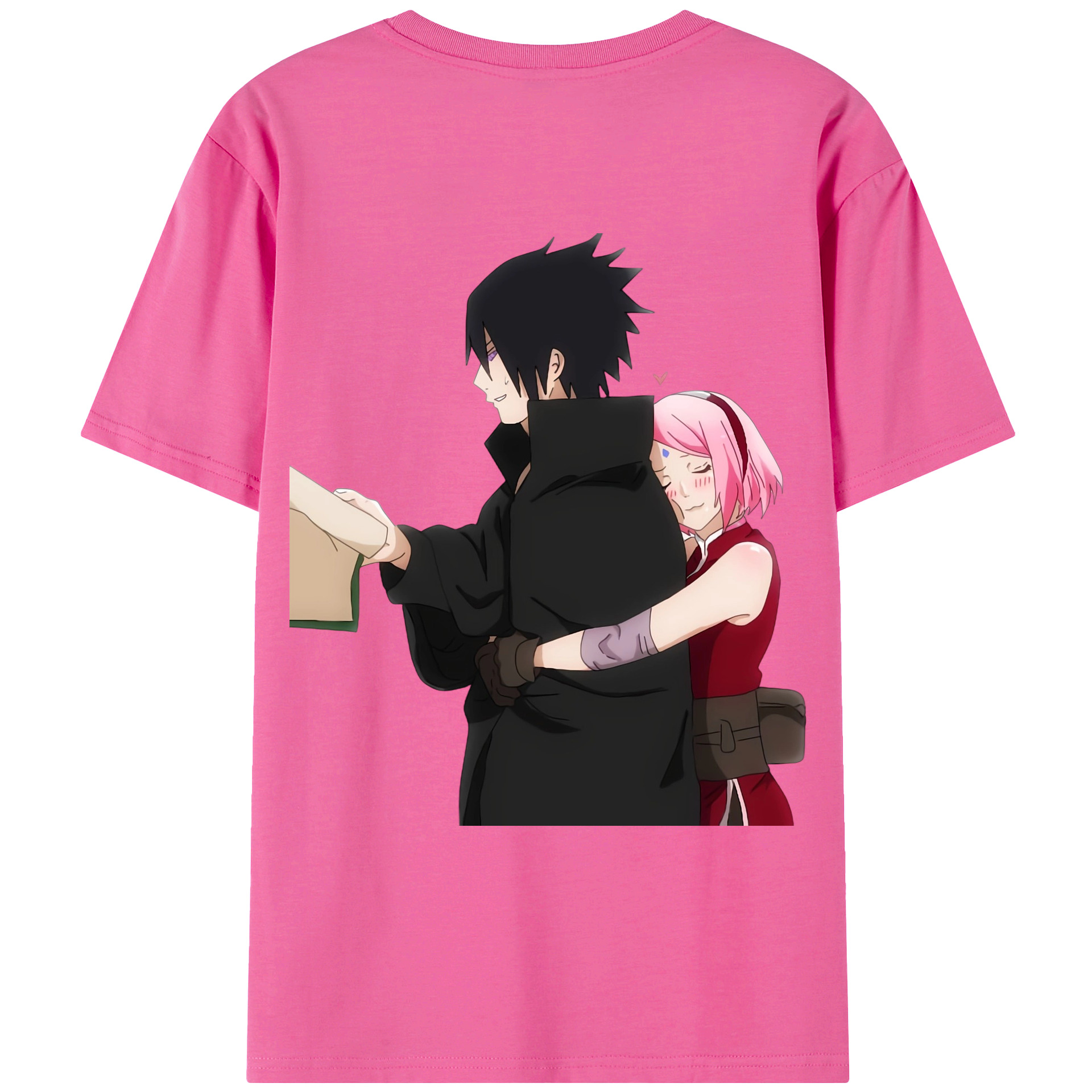 （画像用） NARUTO -ナルト- うちは サスケ Uchiha Sasuke レディース半袖Tシャツ(バックプリント)